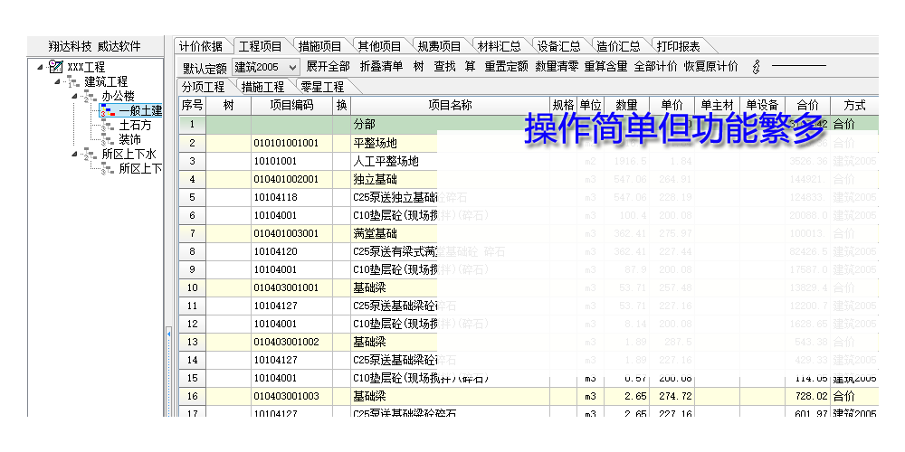 操作簡單但功能繁多